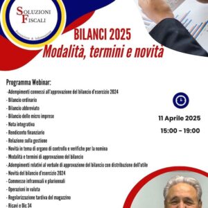 bilanci 2025